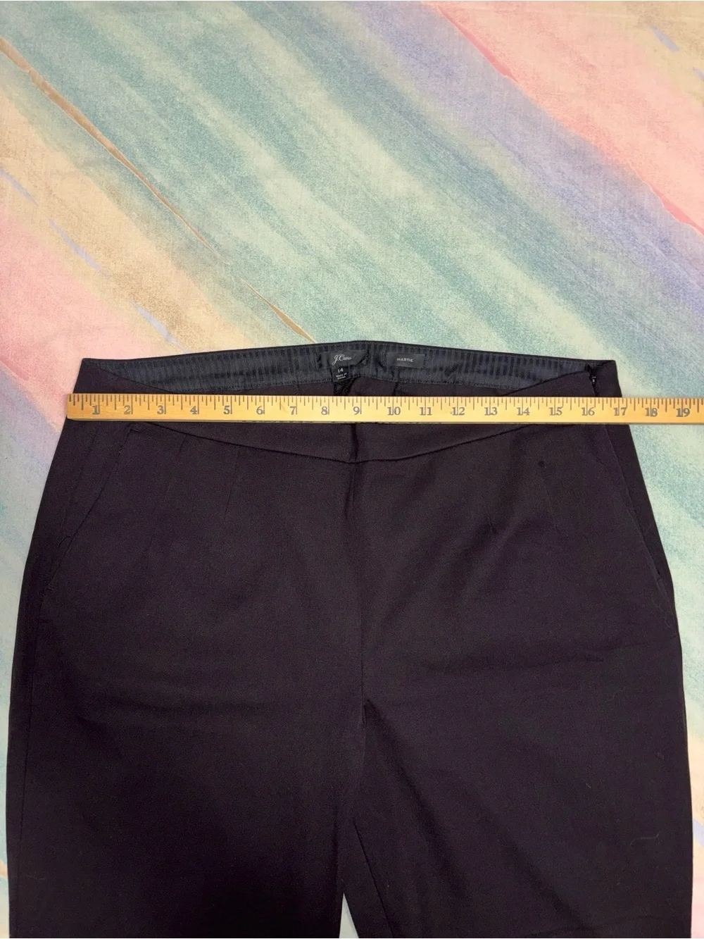 J. Crew Martie faded black Pants women’s size 14